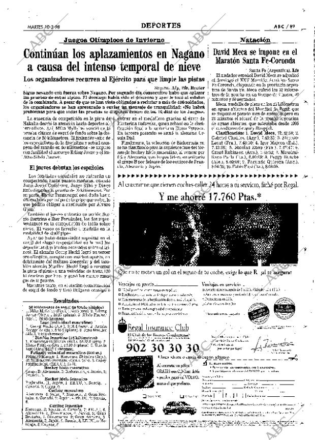 ABC MADRID 10-02-1998 página 89