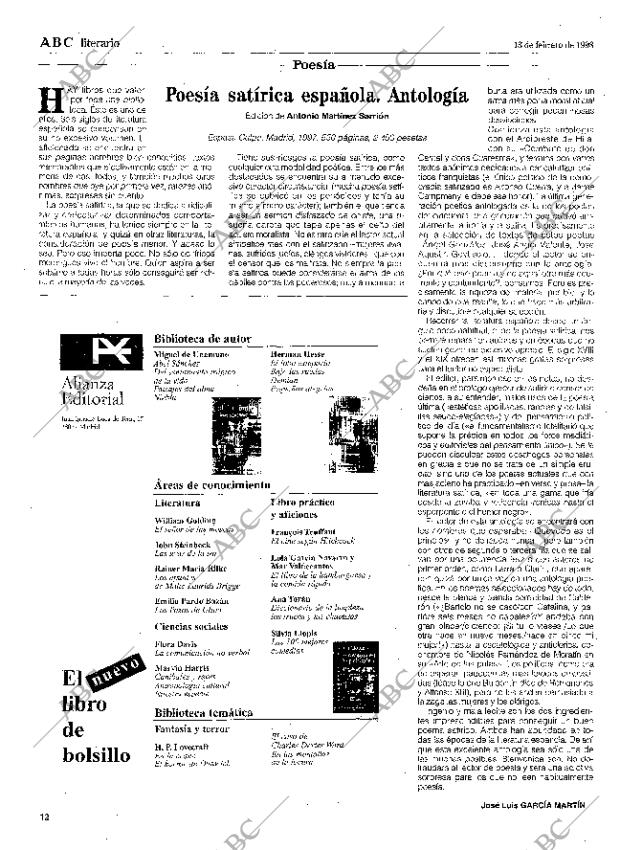 CULTURAL MADRID 13-02-1998 página 12