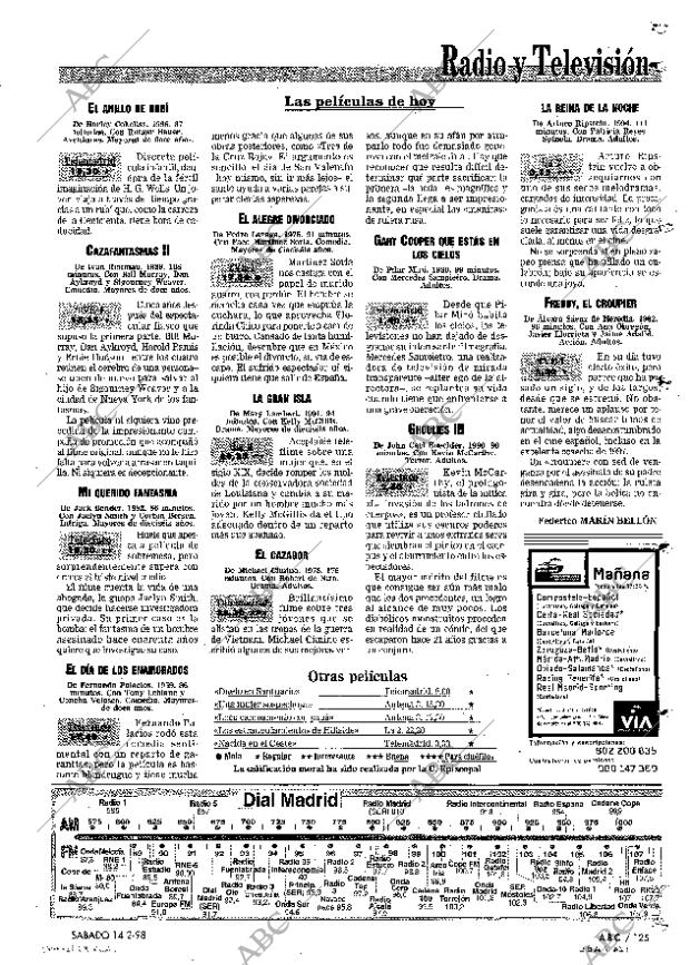 ABC MADRID 14-02-1998 página 125
