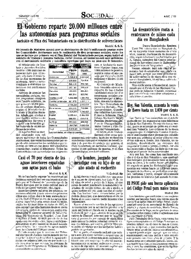 ABC MADRID 14-02-1998 página 53