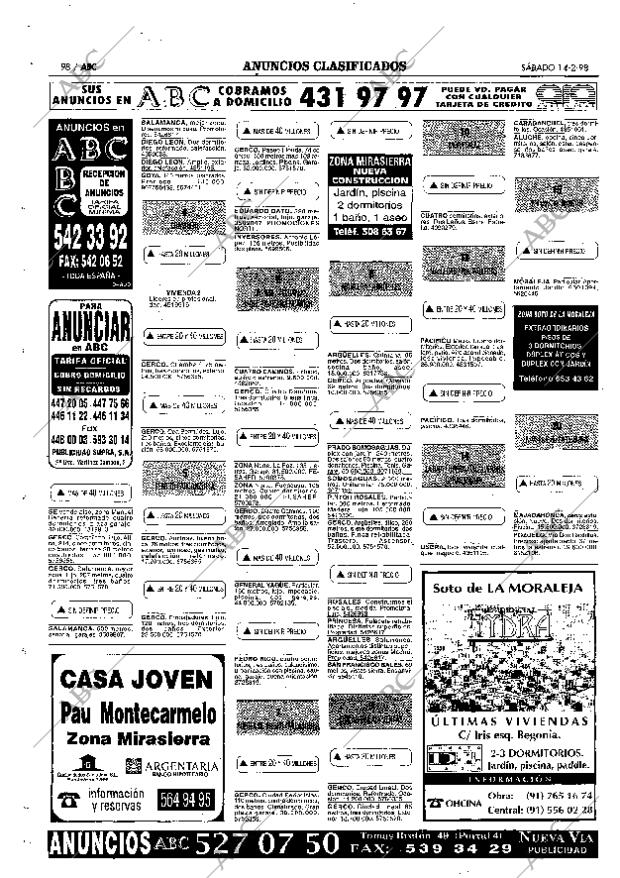 ABC MADRID 14-02-1998 página 98