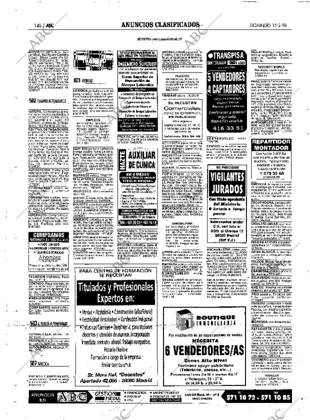 ABC MADRID 15-02-1998 página 140
