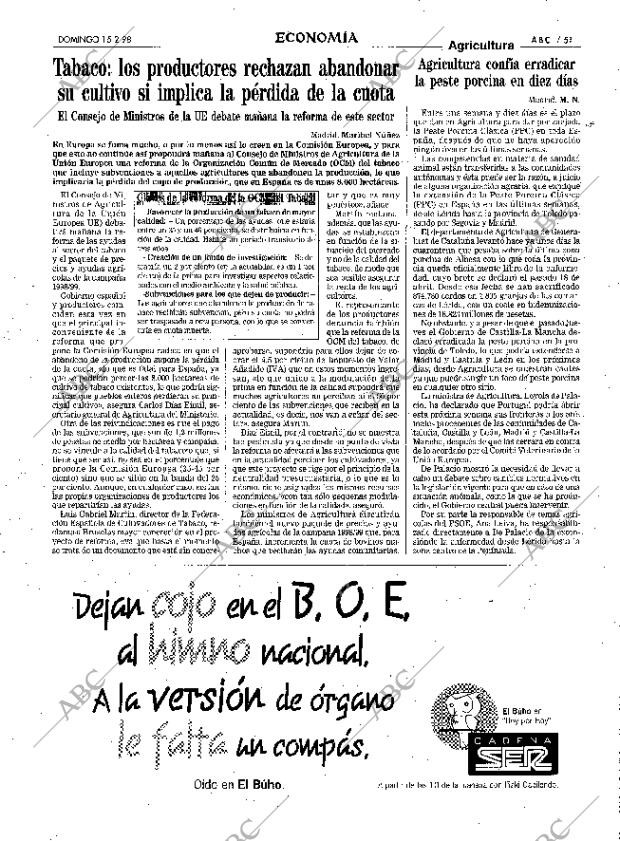 ABC MADRID 15-02-1998 página 51