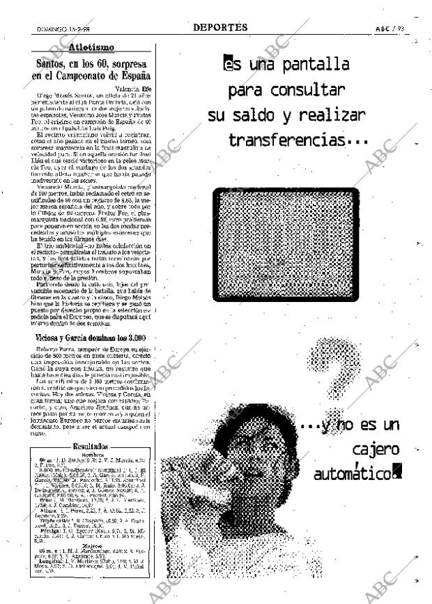 ABC MADRID 15-02-1998 página 93