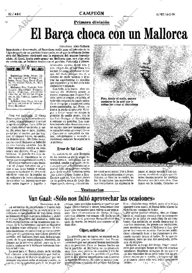 ABC MADRID 16-02-1998 página 82