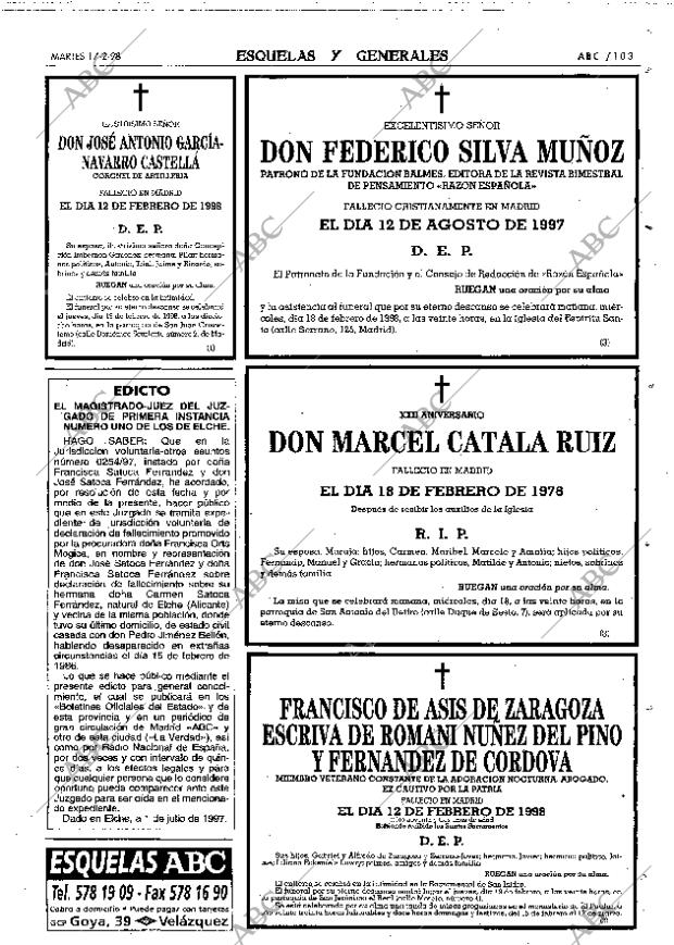 ABC MADRID 17-02-1998 página 103