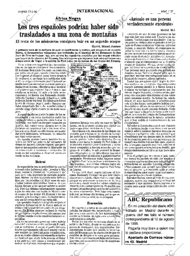 ABC MADRID 17-02-1998 página 37