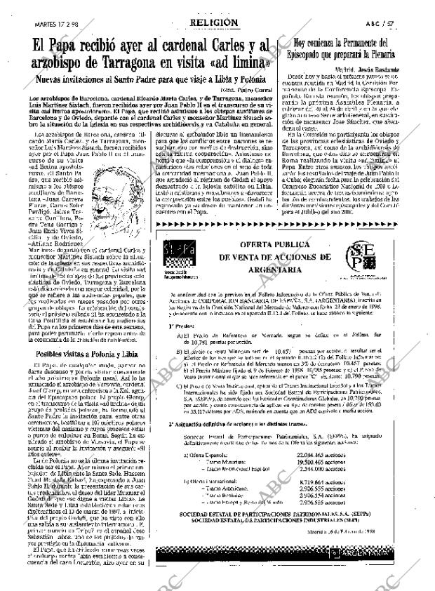 ABC MADRID 17-02-1998 página 57