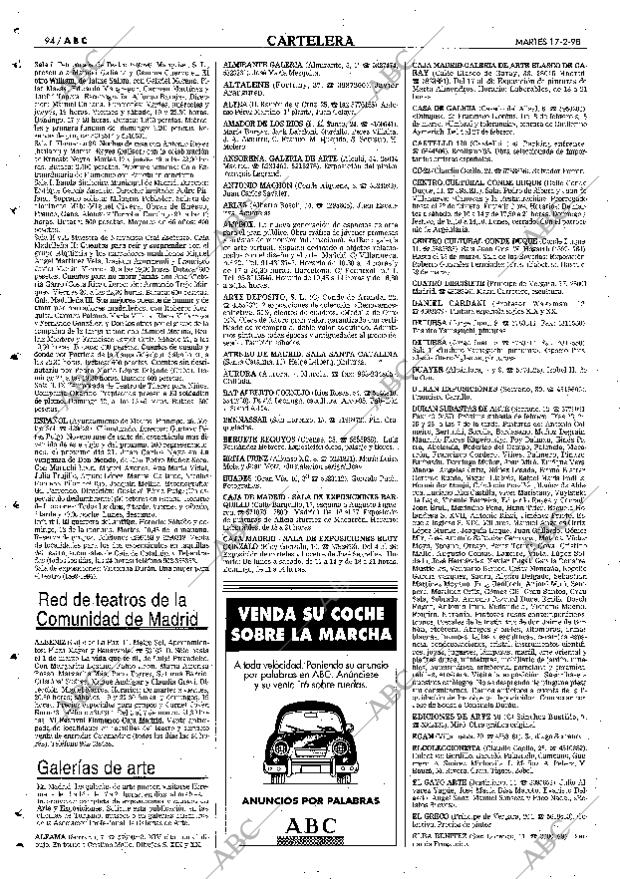 ABC MADRID 17-02-1998 página 94