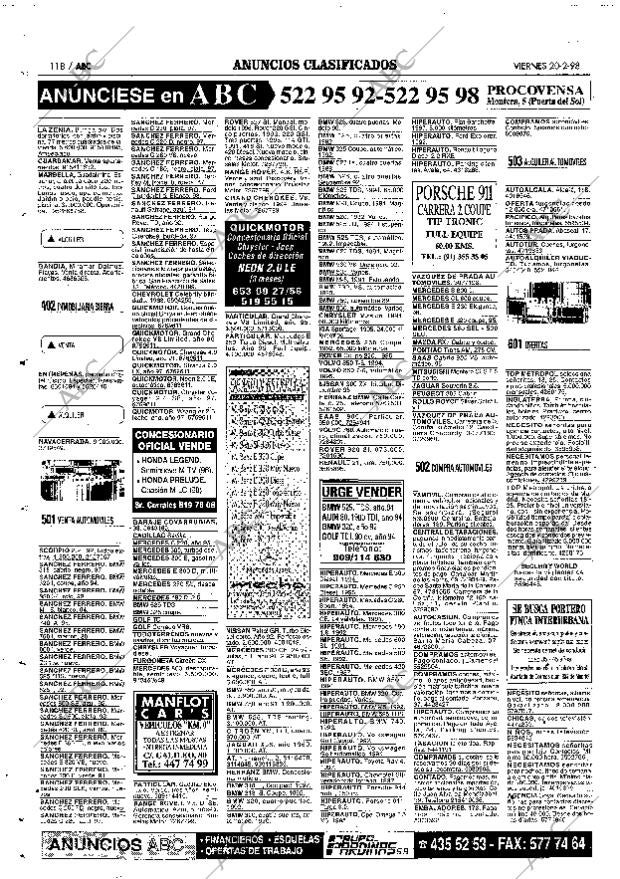 ABC MADRID 20-02-1998 página 118