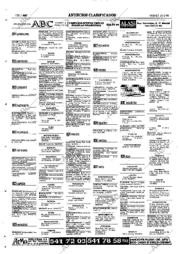ABC MADRID 20-02-1998 página 120