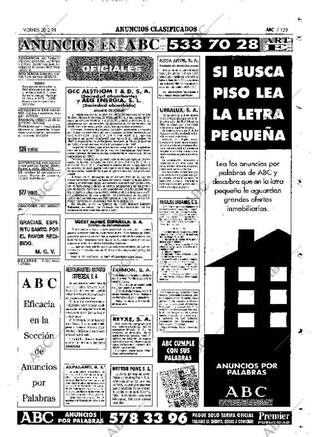 ABC MADRID 20-02-1998 página 125