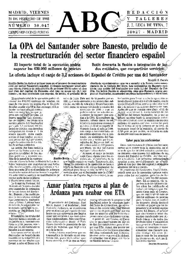 ABC MADRID 20-02-1998 página 15