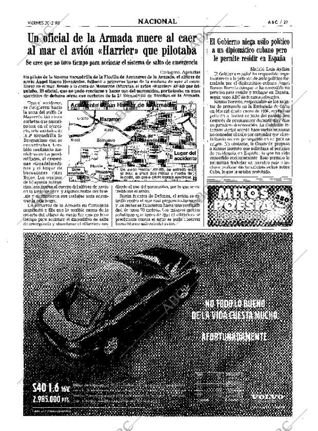 ABC MADRID 20-02-1998 página 29