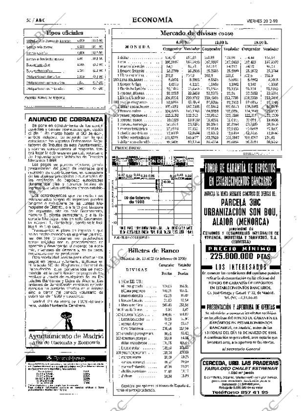 ABC MADRID 20-02-1998 página 50