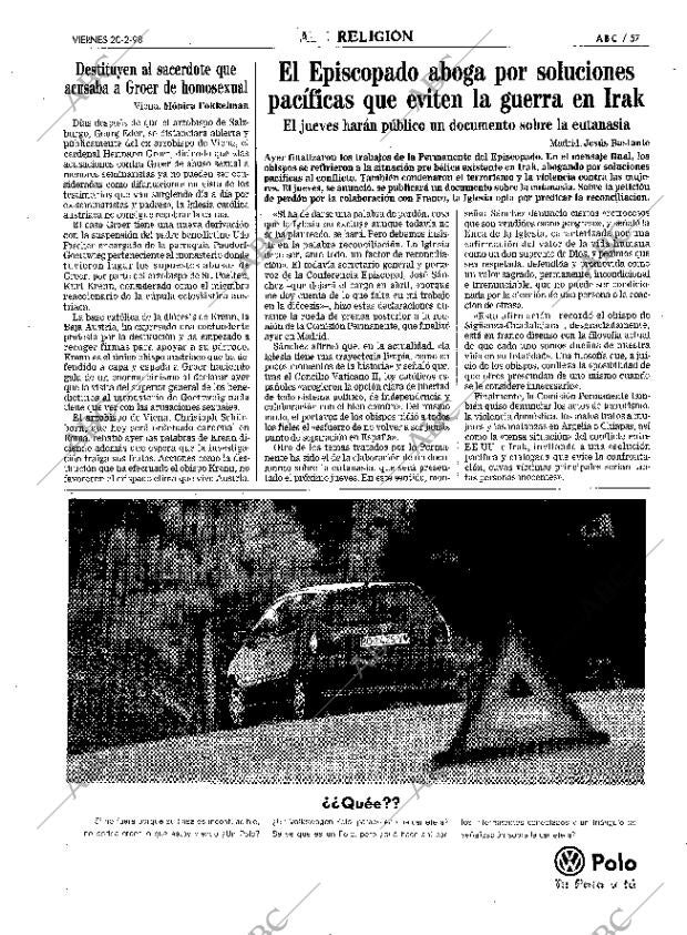 ABC MADRID 20-02-1998 página 57