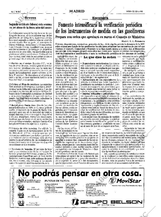 ABC MADRID 20-02-1998 página 64