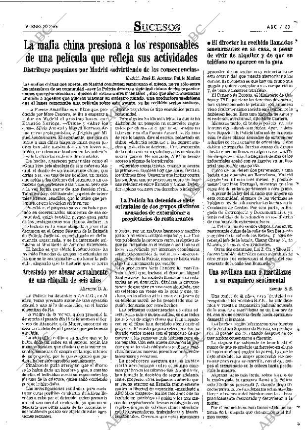 ABC MADRID 20-02-1998 página 83