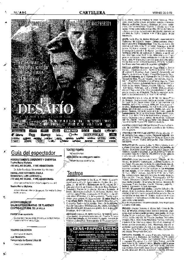 ABC MADRID 20-02-1998 página 94