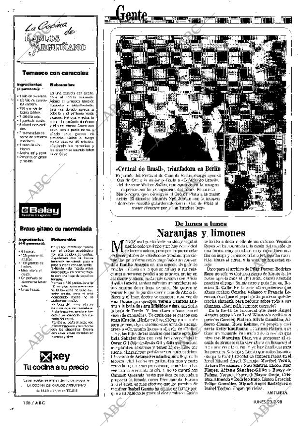 ABC MADRID 23-02-1998 página 138