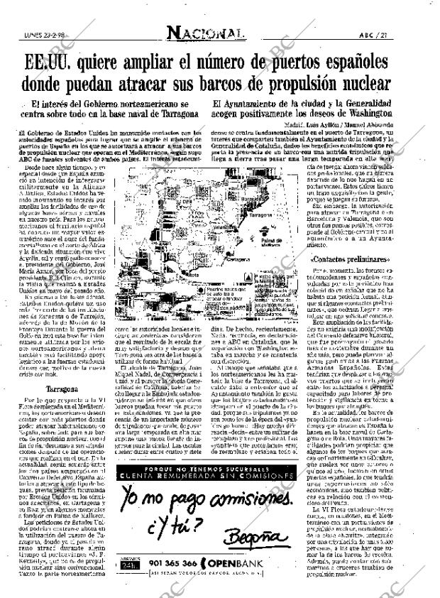 ABC MADRID 23-02-1998 página 21