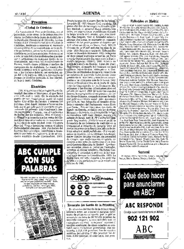 ABC MADRID 23-02-1998 página 50