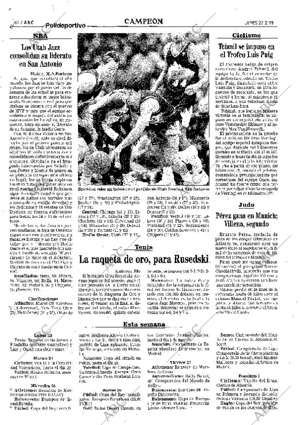 ABC MADRID 23-02-1998 página 94