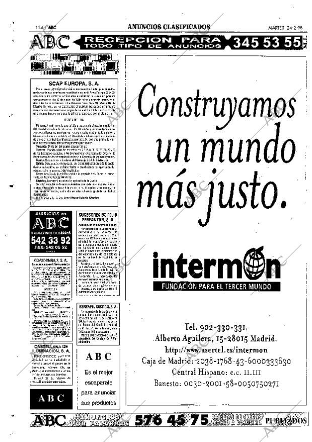 ABC MADRID 24-02-1998 página 134