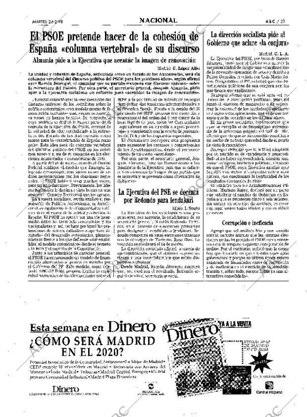 ABC MADRID 24-02-1998 página 23