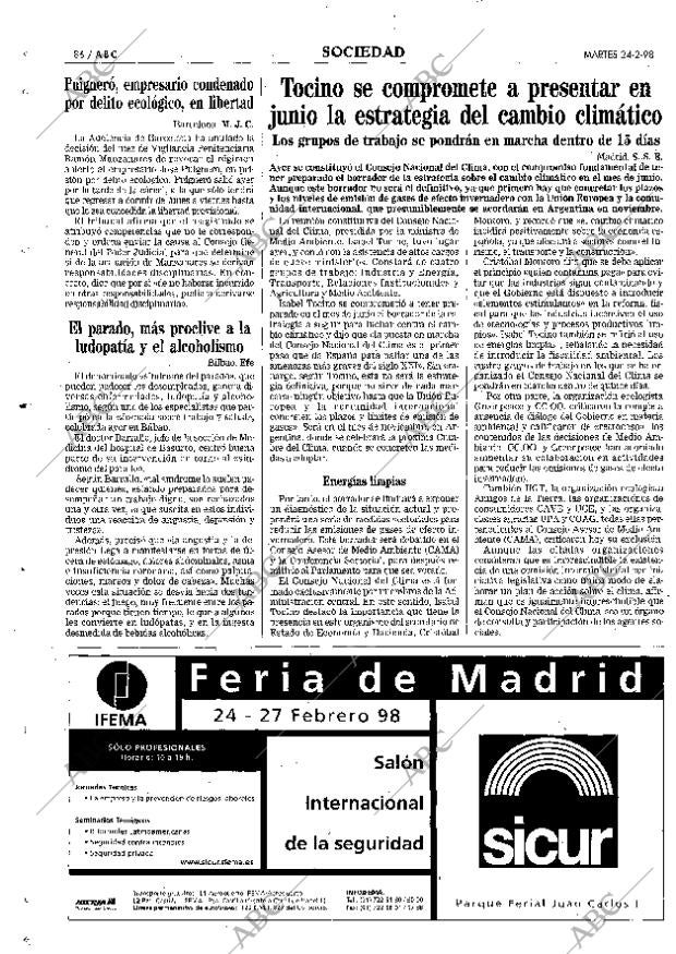 ABC MADRID 24-02-1998 página 86