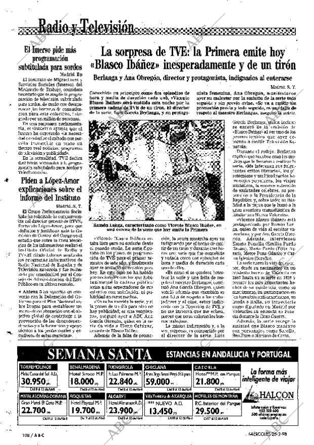 ABC SEVILLA 25-02-1998 página 108
