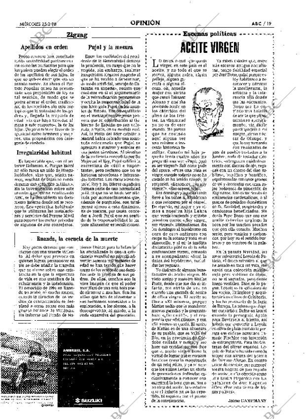 ABC SEVILLA 25-02-1998 página 19