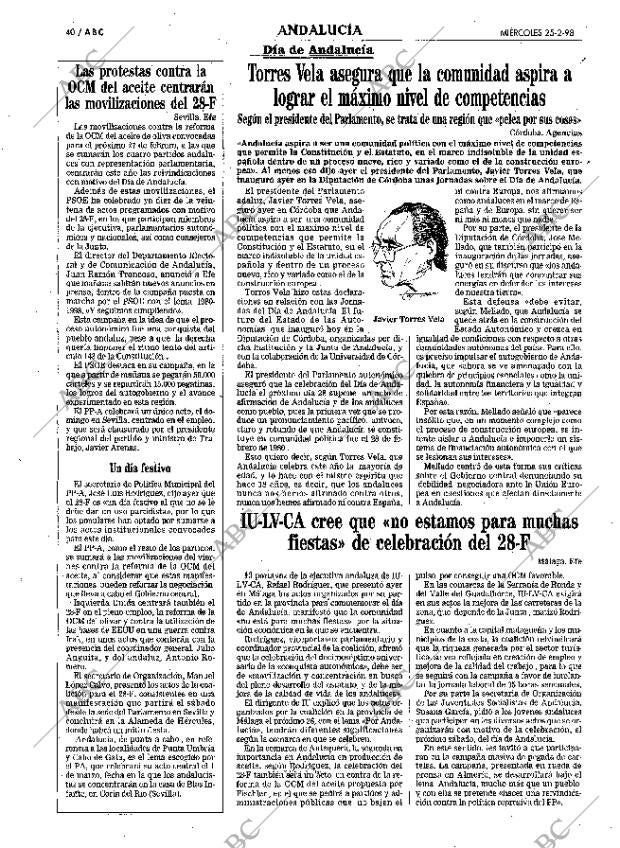 ABC SEVILLA 25-02-1998 página 40