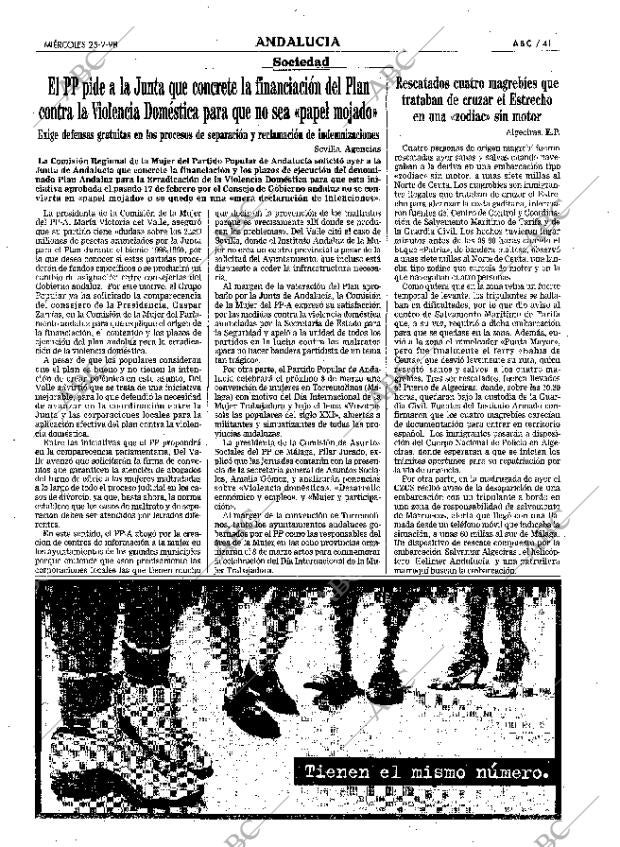 ABC SEVILLA 25-02-1998 página 41