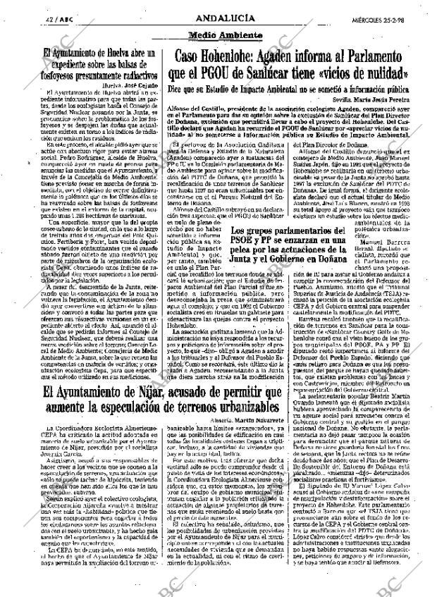 ABC SEVILLA 25-02-1998 página 42