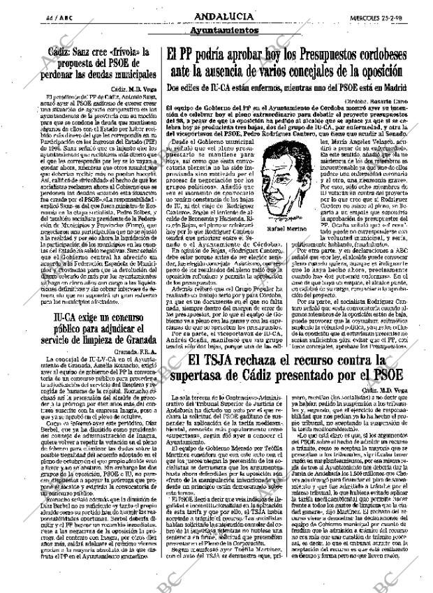 ABC SEVILLA 25-02-1998 página 44