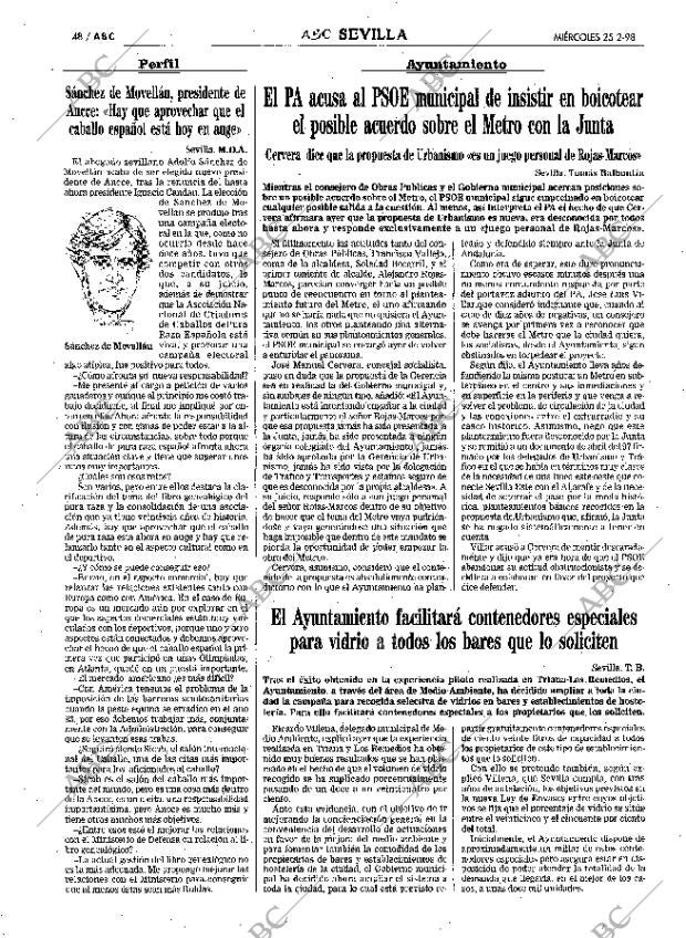 ABC SEVILLA 25-02-1998 página 48