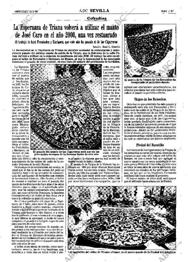 ABC SEVILLA 25-02-1998 página 57