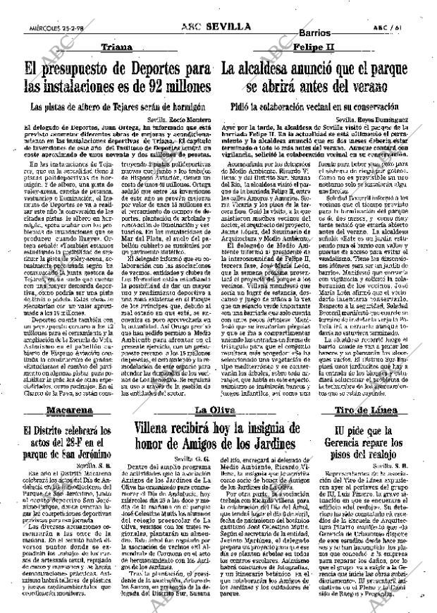 ABC SEVILLA 25-02-1998 página 61
