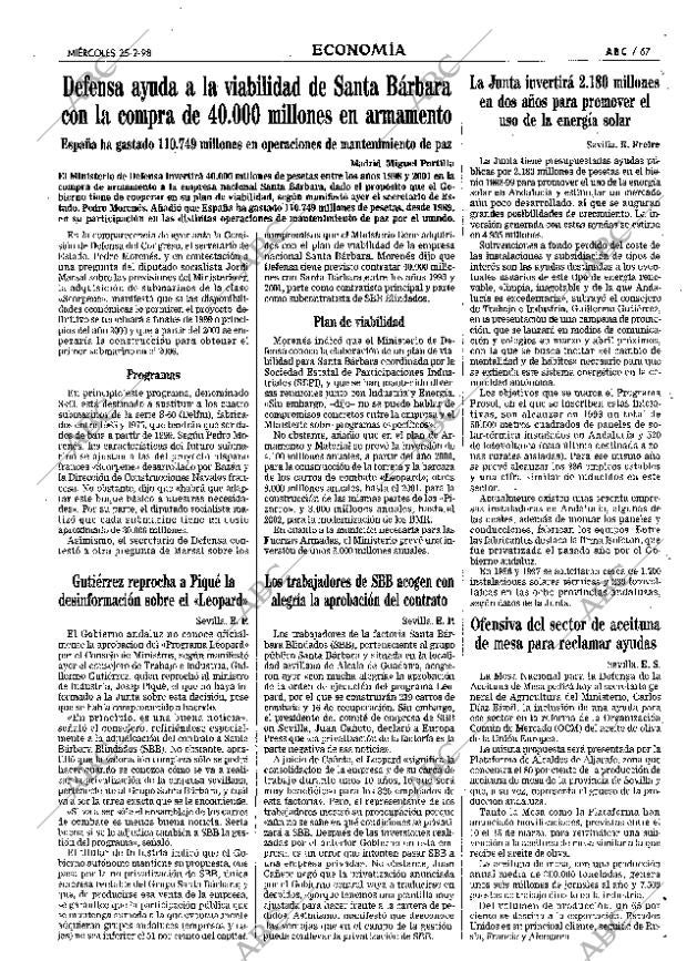 ABC SEVILLA 25-02-1998 página 67