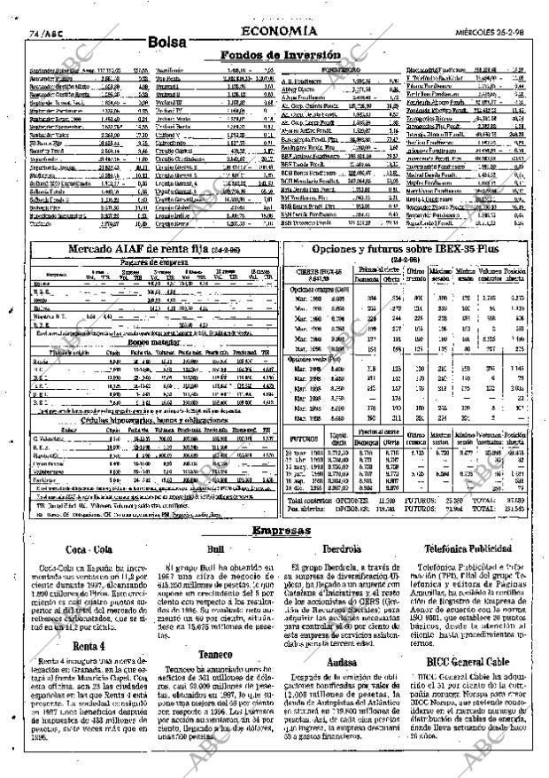 ABC SEVILLA 25-02-1998 página 74