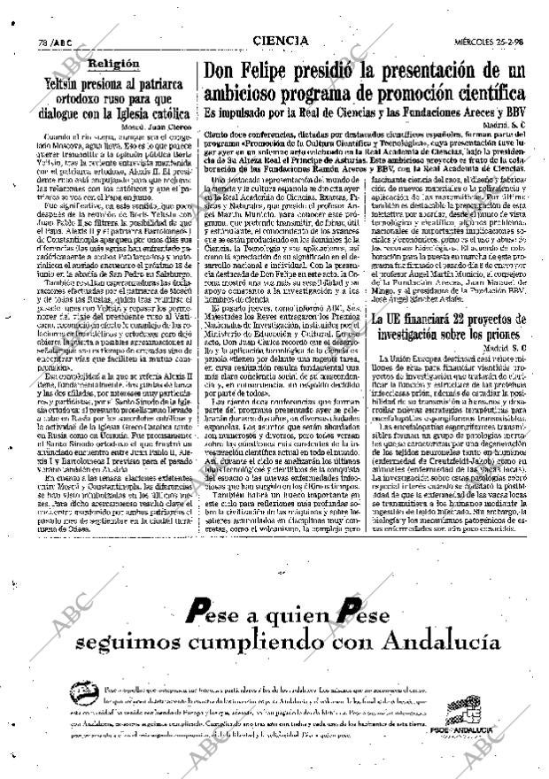 ABC SEVILLA 25-02-1998 página 78
