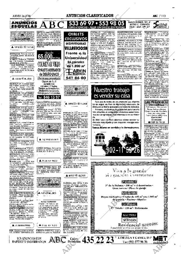 ABC MADRID 26-02-1998 página 113