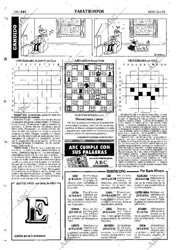 ABC MADRID 26-02-1998 página 128