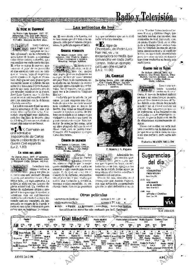 ABC MADRID 26-02-1998 página 133