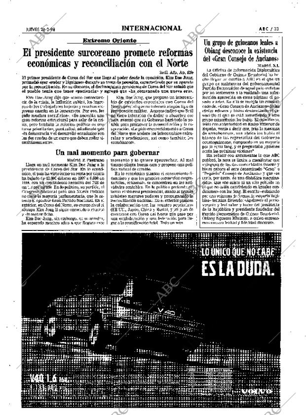 ABC MADRID 26-02-1998 página 33