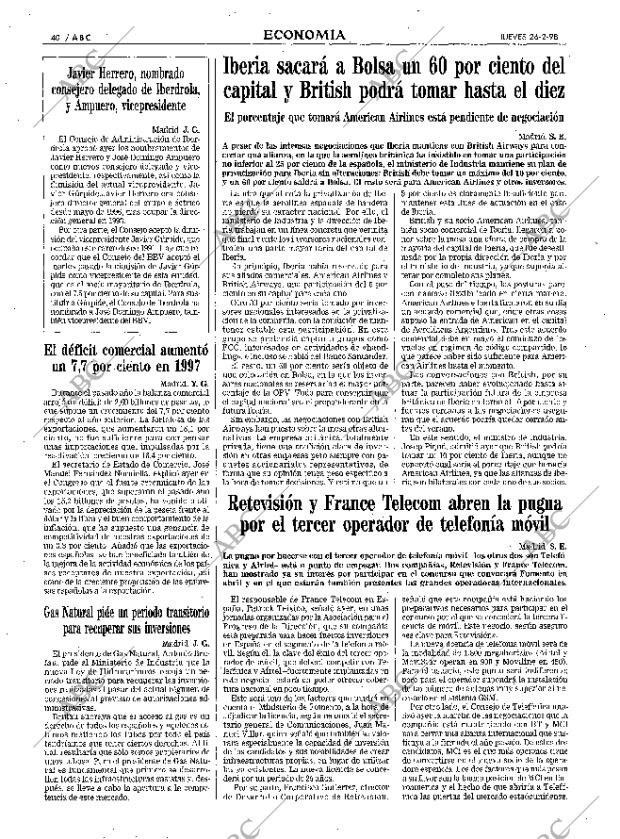 ABC MADRID 26-02-1998 página 40