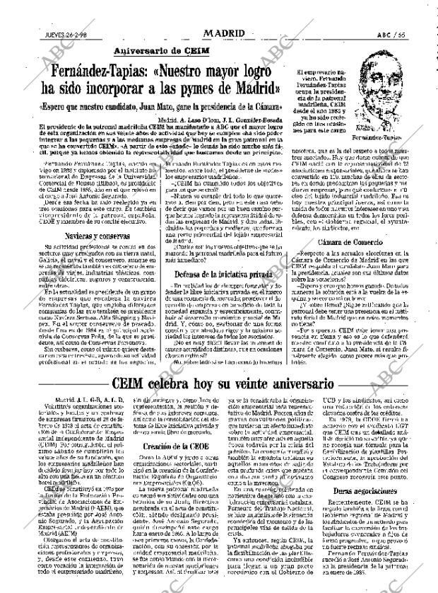 ABC MADRID 26-02-1998 página 65