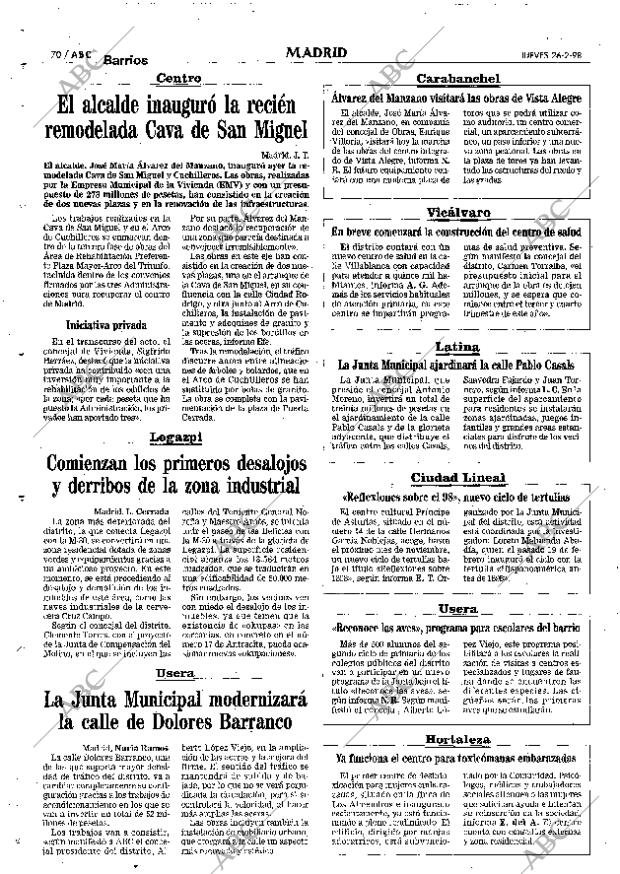 ABC MADRID 26-02-1998 página 70