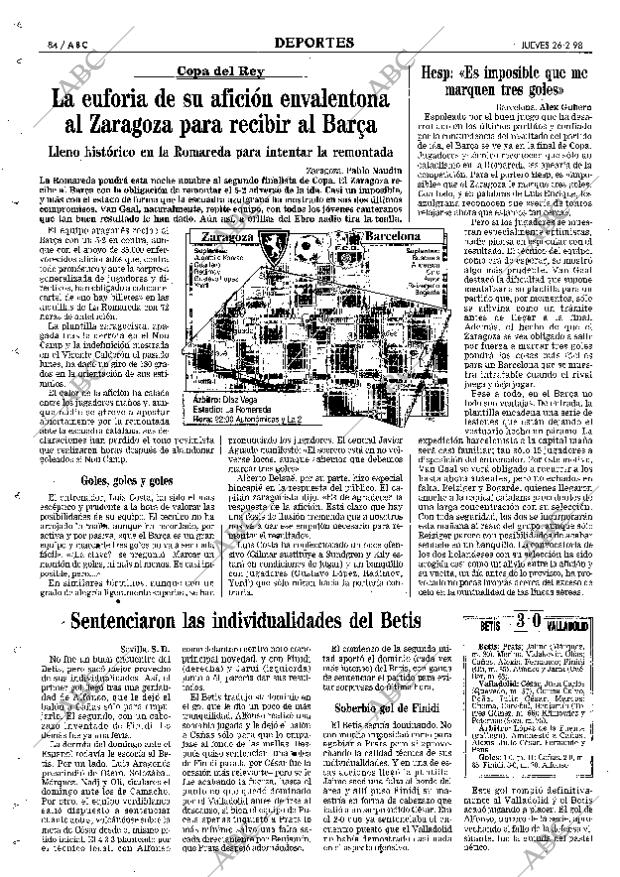 ABC MADRID 26-02-1998 página 84